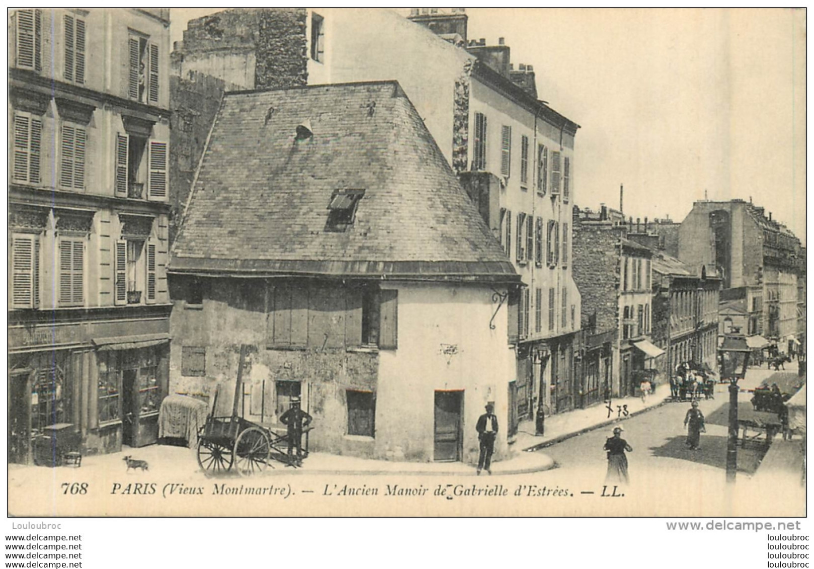 PARIS VIEUX MONTMARTRE L'ANCIEN MANOIR DE GABRIELLE D'ESTREES - District 18