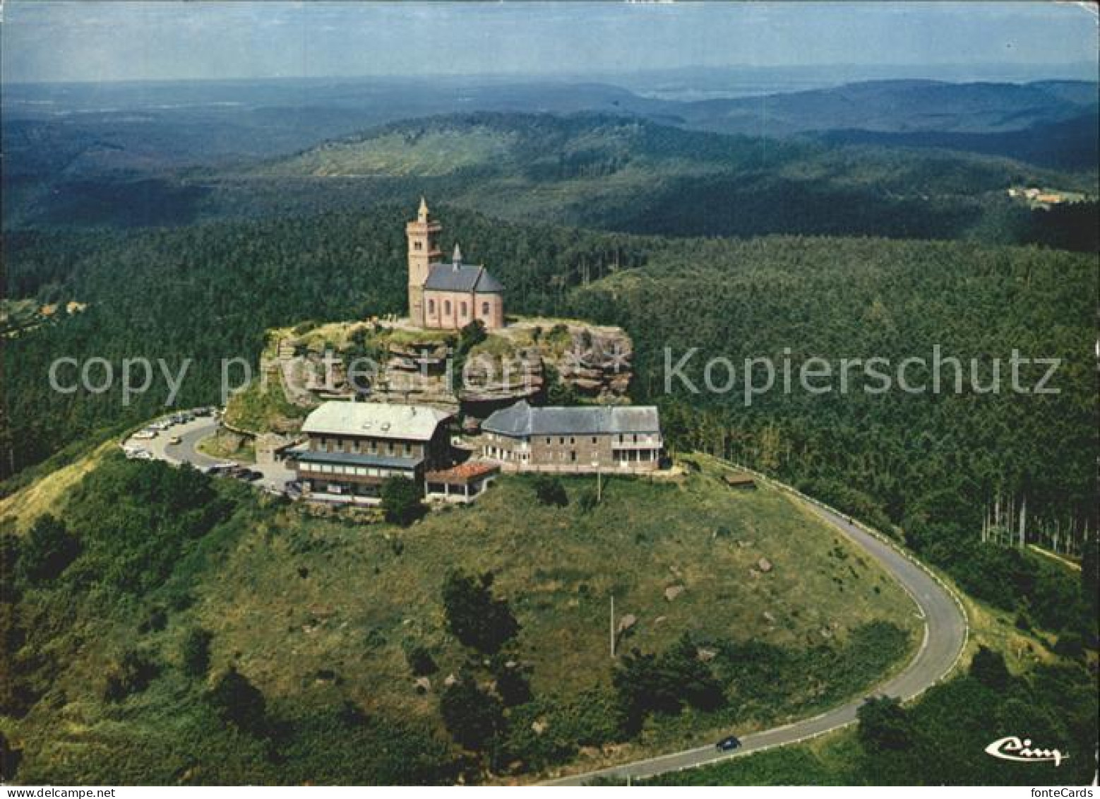 12272715 Daro Fliegeraufnahme Le Rocher Et La Chapelle St. Leon Bellinzona - Sonstige & Ohne Zuordnung