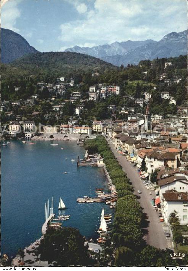 12271515 Ascona TI Fliegeraufnahme Hafen Promenade Ascona - Autres & Non Classés
