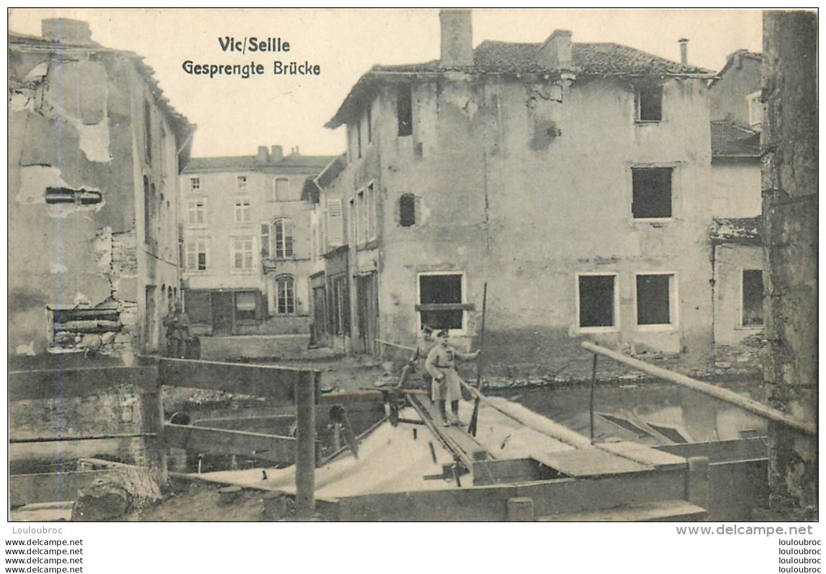 VIC SUR SEILLE CARTE ALLEMANDE - Vic Sur Seille