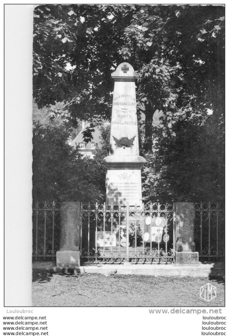 BOUTANCOURT  MONUMENT AUX MORTS - Other & Unclassified