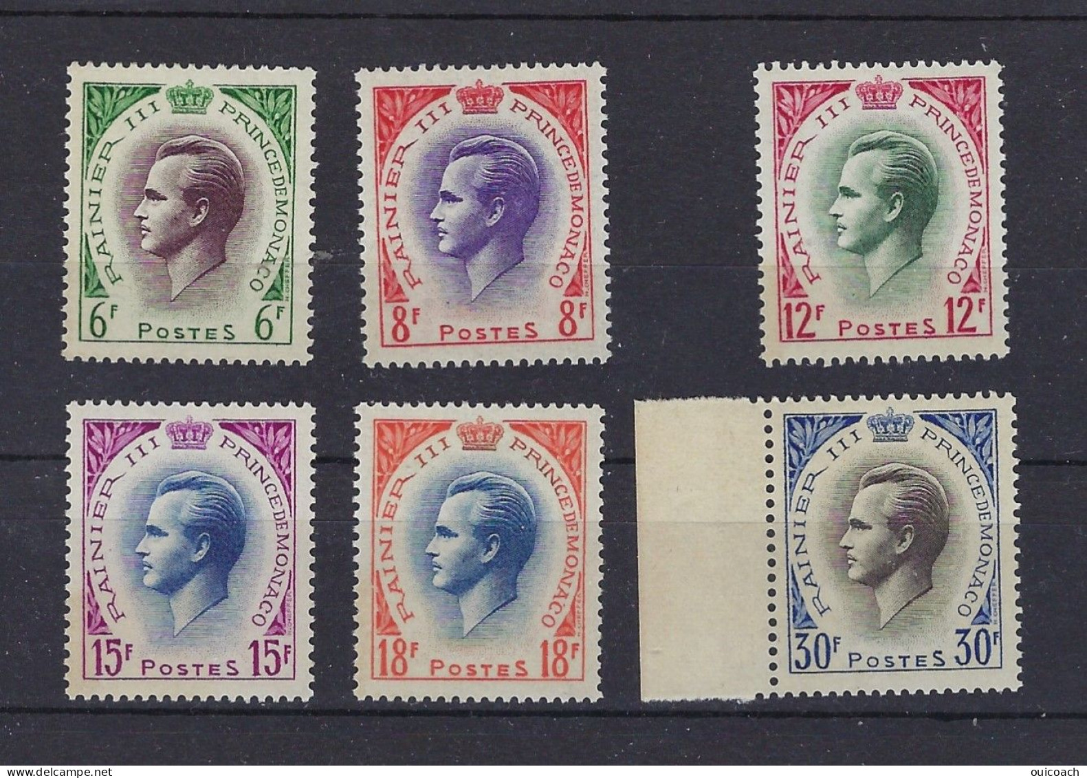 Prince Rainier, 421 à 426** - Unused Stamps