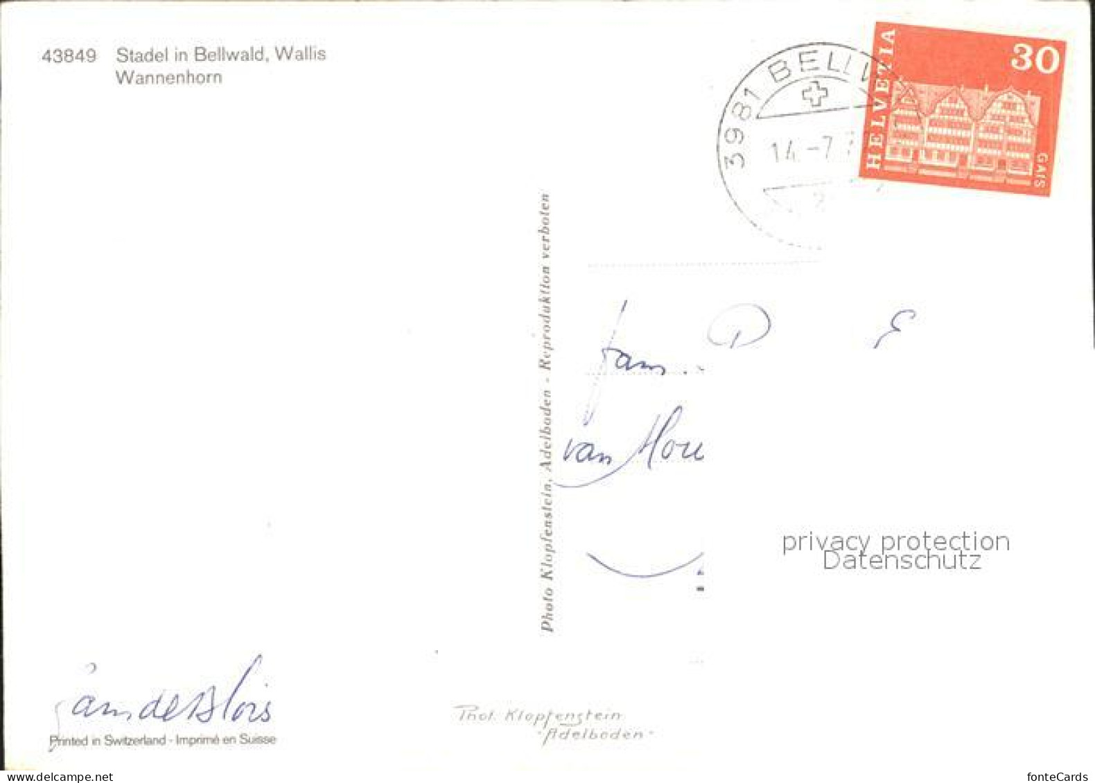 12245315 Bellwald Wannenhorn Bellwald - Other & Unclassified