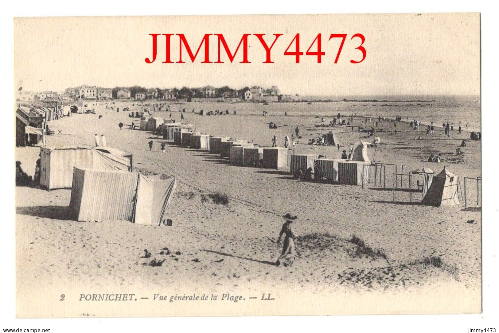 CPA - PORNICHET En 1922 (Loire-Inf.) Vue Générale De La Plage ( Bien Animée ) N° 2 - L L - Imp. Lévy Fils Et Cie Paris - Pornichet