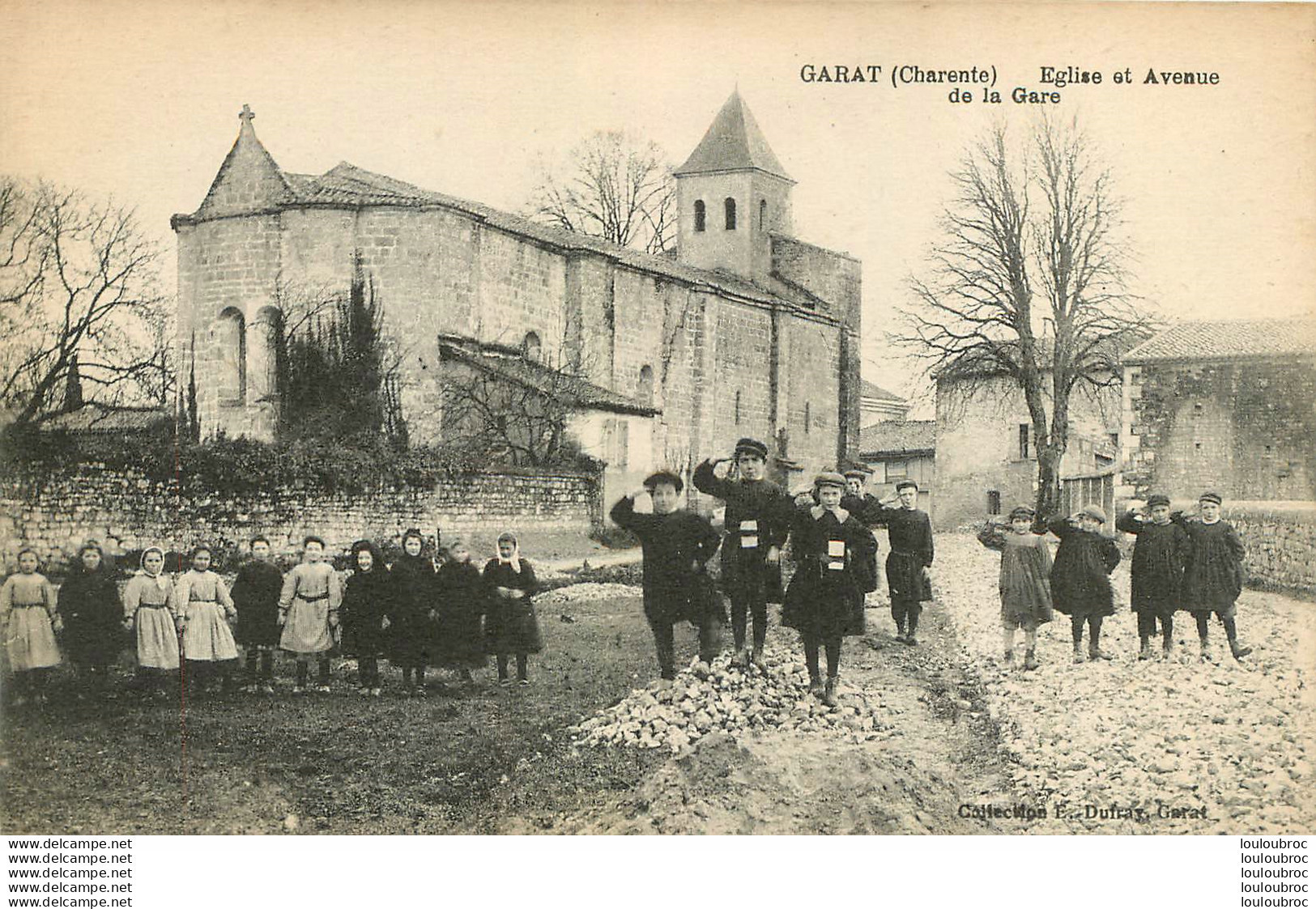 GARAT EGLISE ET AVENUE DE LA GARE - Sonstige & Ohne Zuordnung