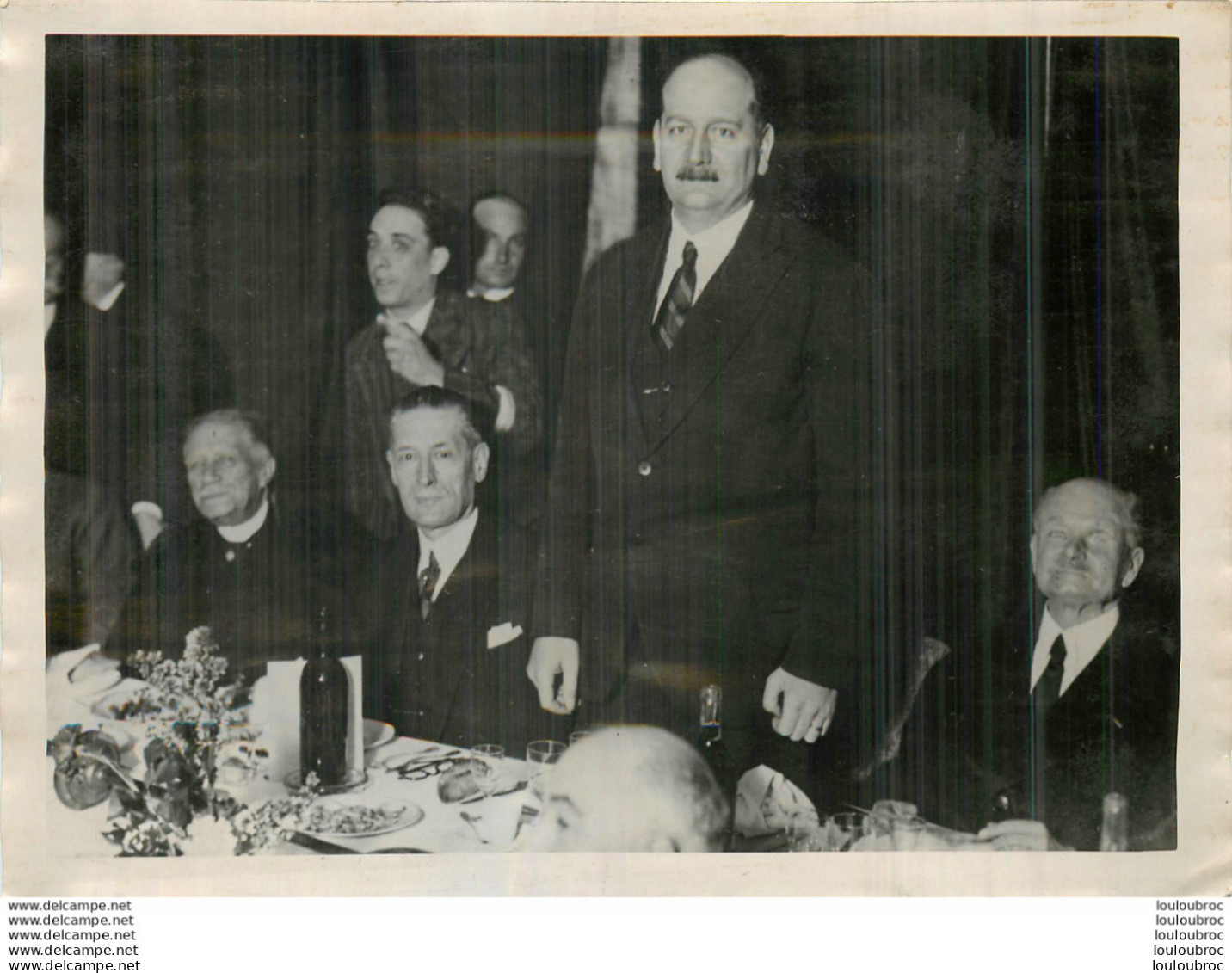 FLANDIN MINISTRE DES FINANCES A CAUDERAN 1931-1932 PHOTO DE PRESSE ORIGINALE 18 X 13 CM - Personalidades Famosas