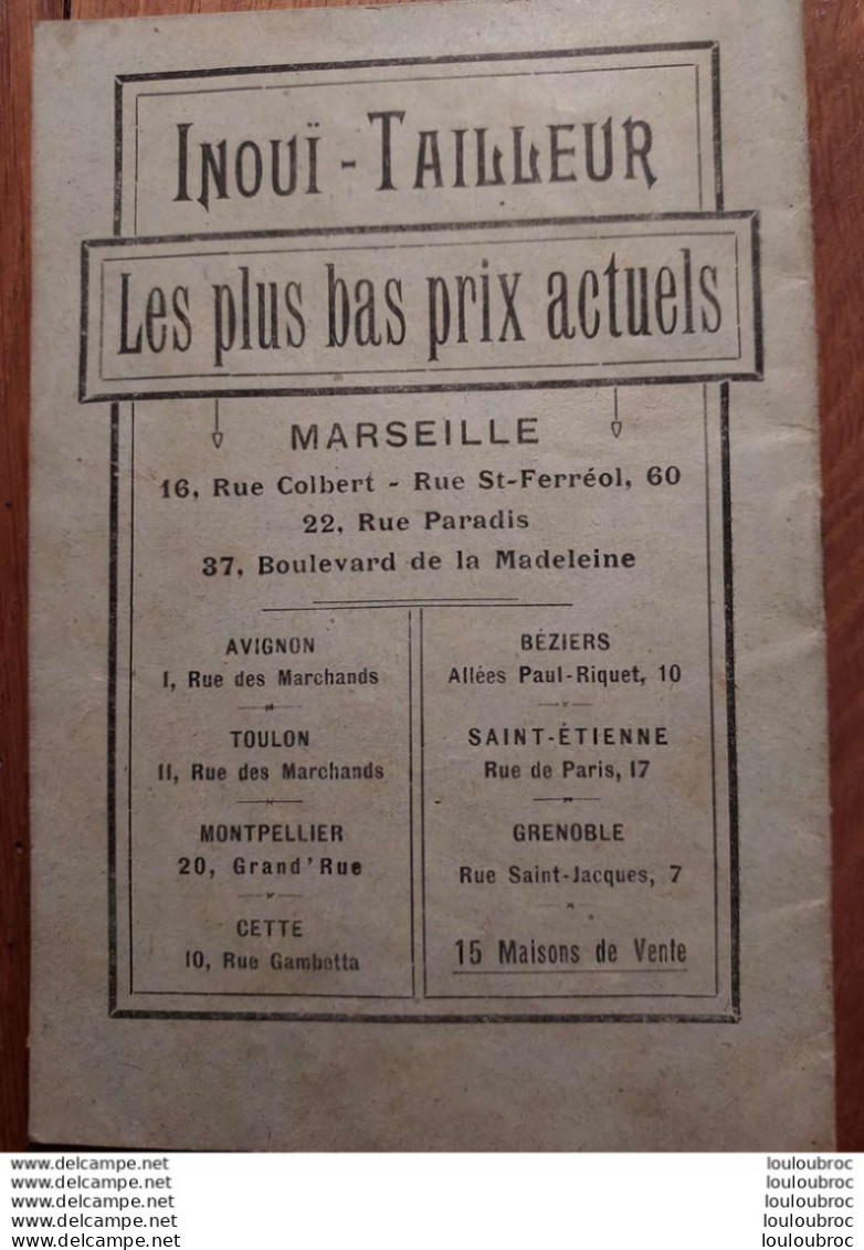HORAIRES DE TRAINS REGIONAL EXPRESS 1920 MARSEILLE AVIGNON LYON DIJON ETC.... 32 PAGES - Chemin De Fer