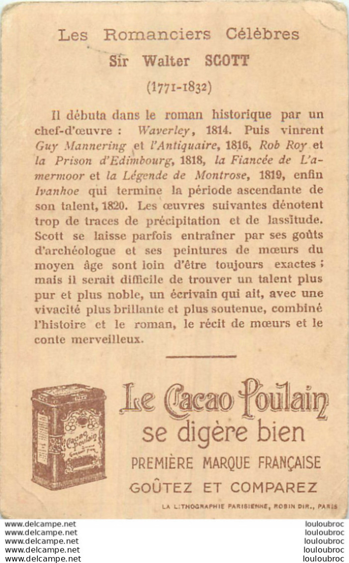 CHROMO CHOCOLAT POULAIN  ORANGE WALTER SCOTT - Poulain