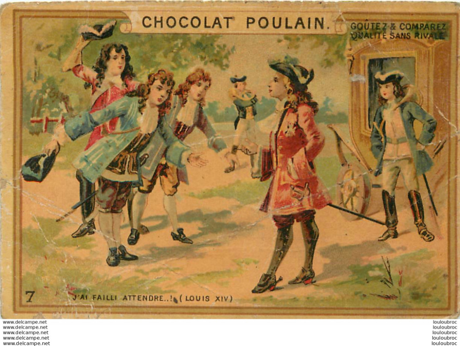 CHROMO CHOCOLAT POULAIN  LOUIS XIV - Poulain