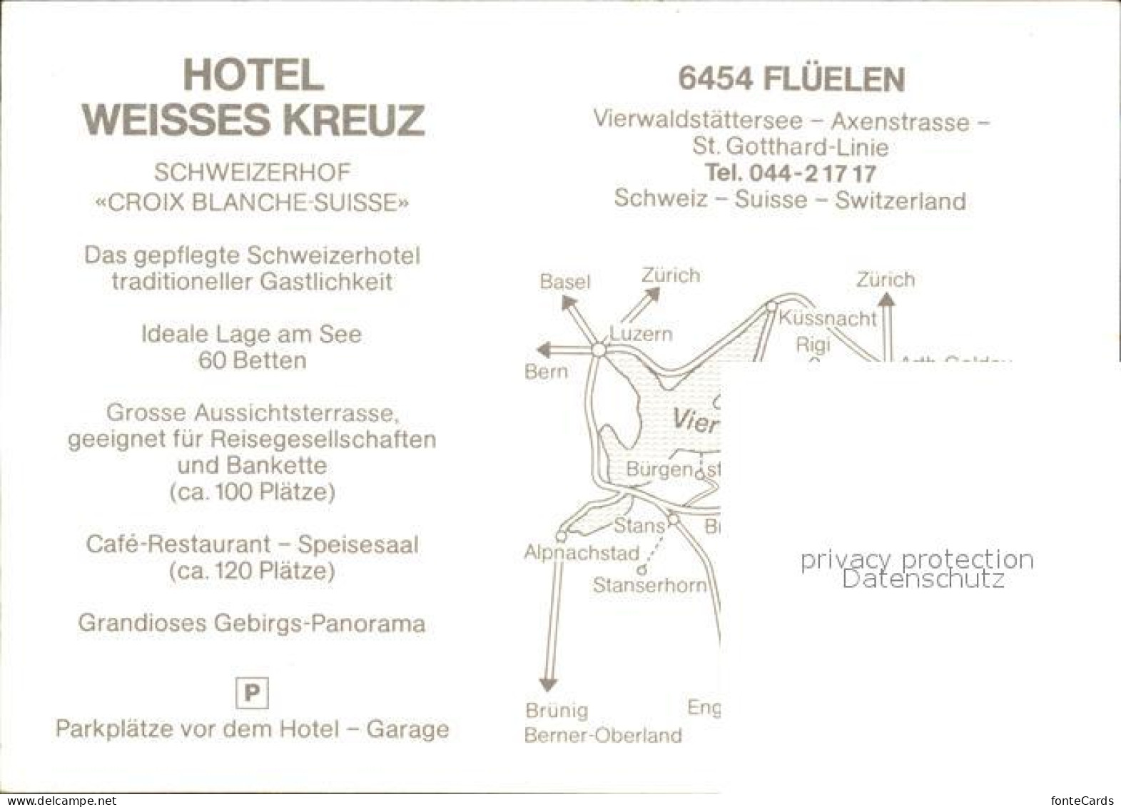 12222045 Flueelen UR Hotel Weisses Kreuz Flueelen - Otros & Sin Clasificación