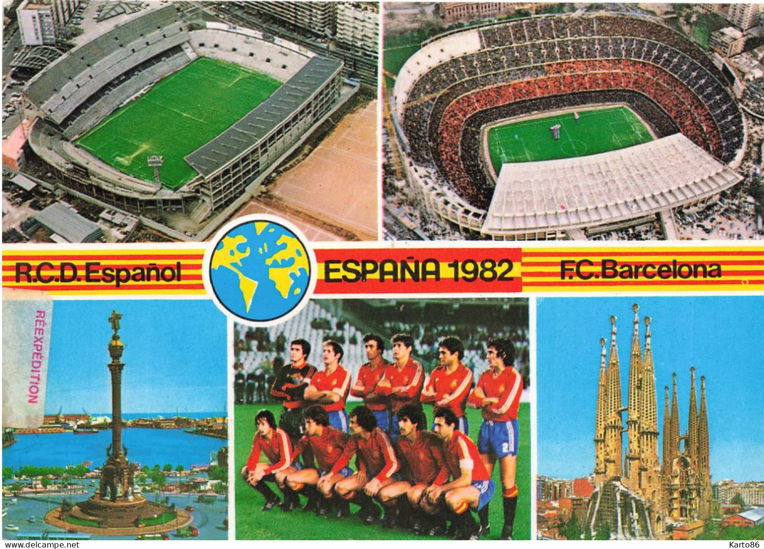 Coupe Du Monde De Football 1982 Espana * équipe D'espagne * Foot Sport * Spain Stade Stadium Estadi Stadio - Football