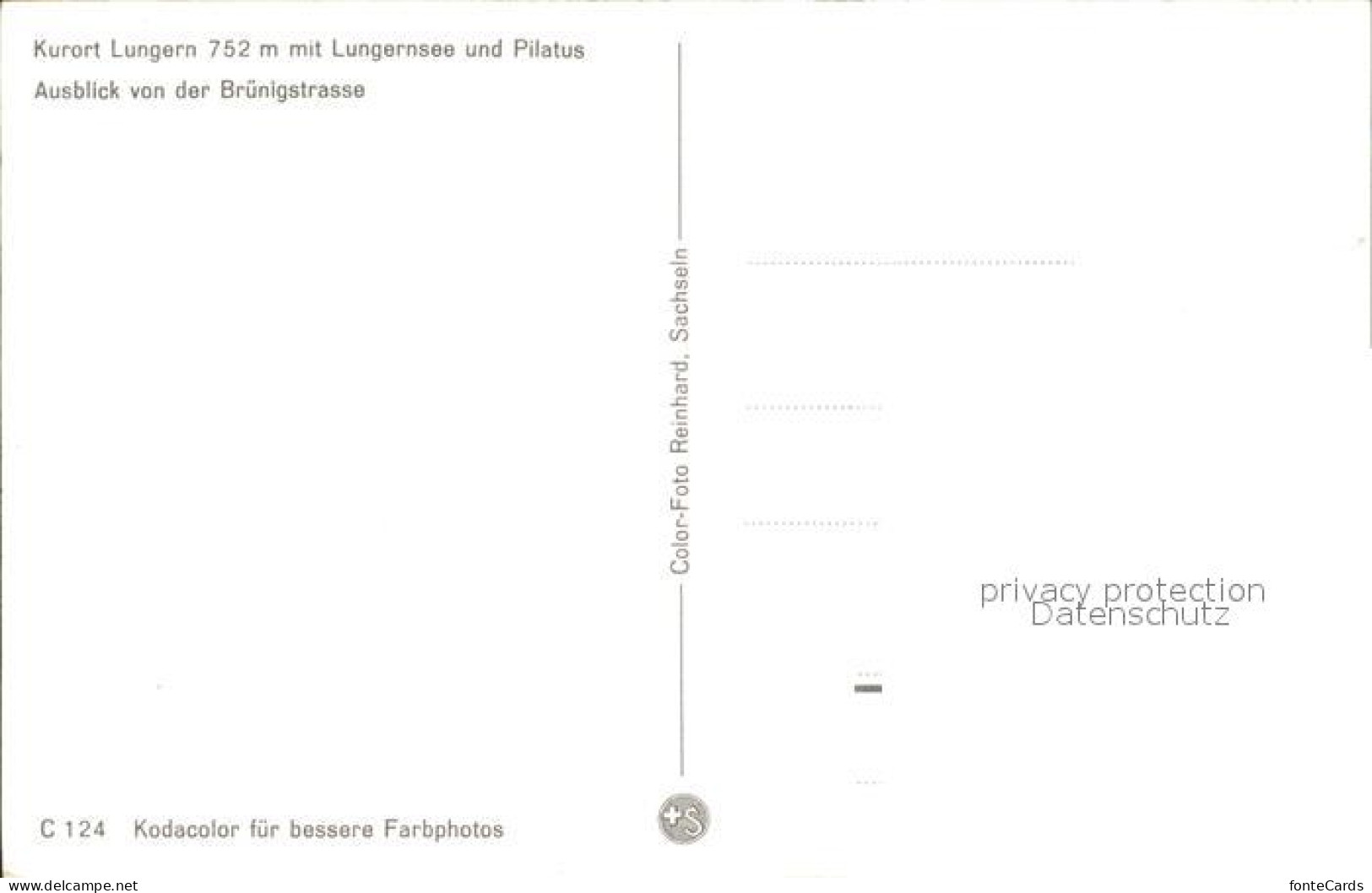 12220245 Lungern Lungernsee Pilatus Lungern - Sonstige & Ohne Zuordnung