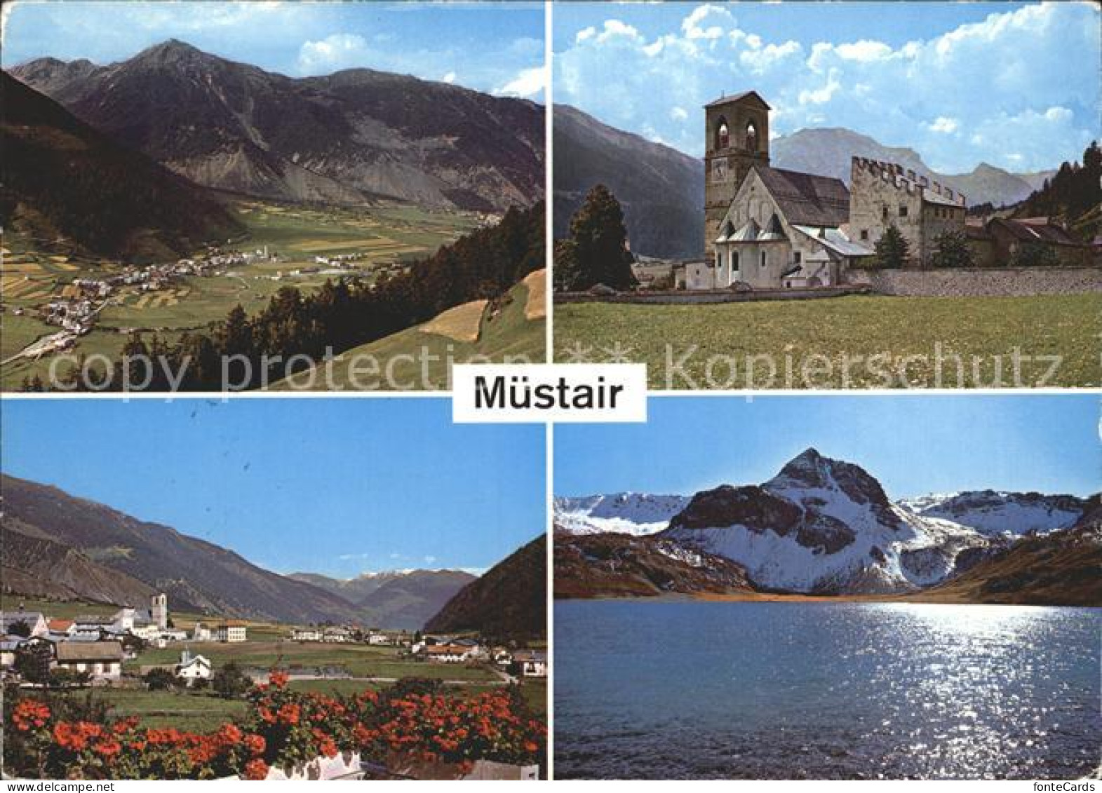 12219695 Muestair Cun Clastra Und Lai Da Rims Kirche Bergsee Alpenpanorama Muest - Autres & Non Classés
