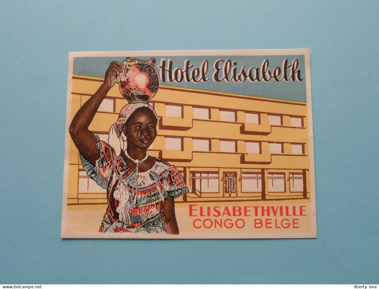 Hôtel ELISABETH > ELISABETHVILLE > KATANGA > BELGISCH CONGO > 14/9/1955 ( Zie/Voir ++ Scans ) Menu + Etiket ! - Menus