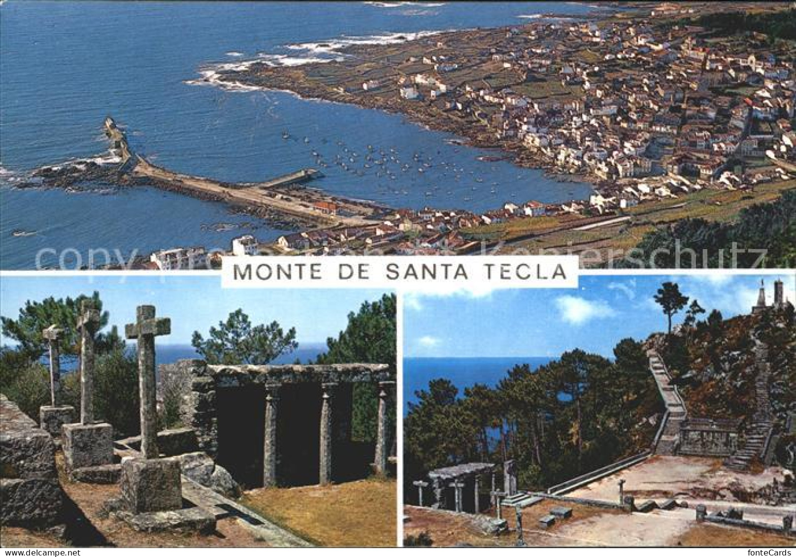12219455 La Guardia Monte De Santa Tecla Fliegeraufnahme Teilansichten La Guardi - Autres & Non Classés