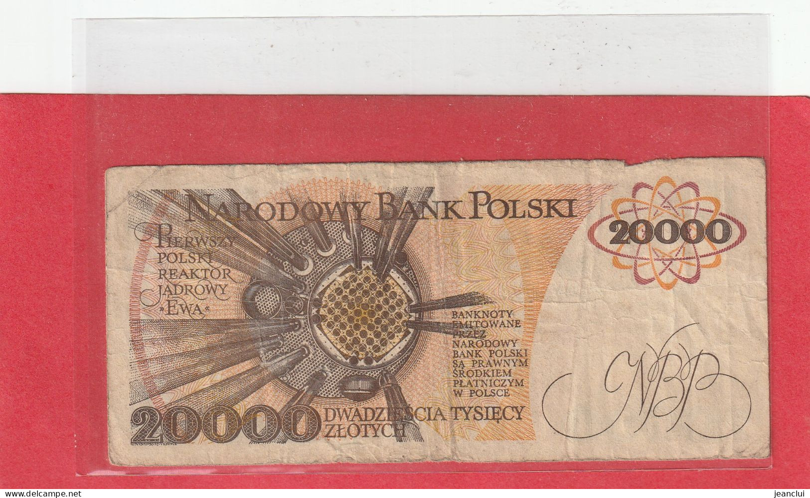 NARODOWY BANK POLSKI . 20.000 ZLOTYCH .  MARIA SKLODOWSKA-CURIE . 1-2-1989 .  N° G 3251075 . 2 SCANNES . BILLET USITE - Poland