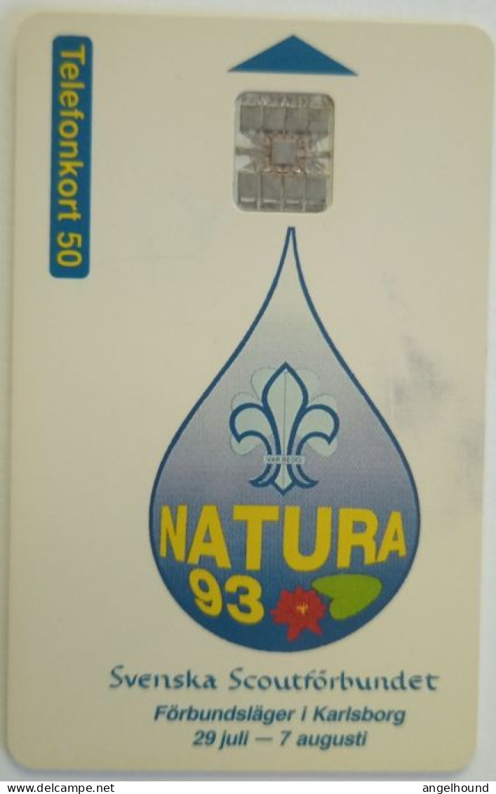 Sweden 50 Unit Chip Card - Natura 93 Waterdrop - Schweden