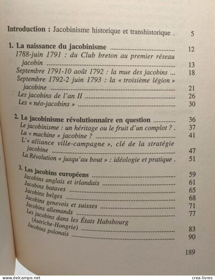 Les Jacobins De Robespierre à Chevènement - Histoire