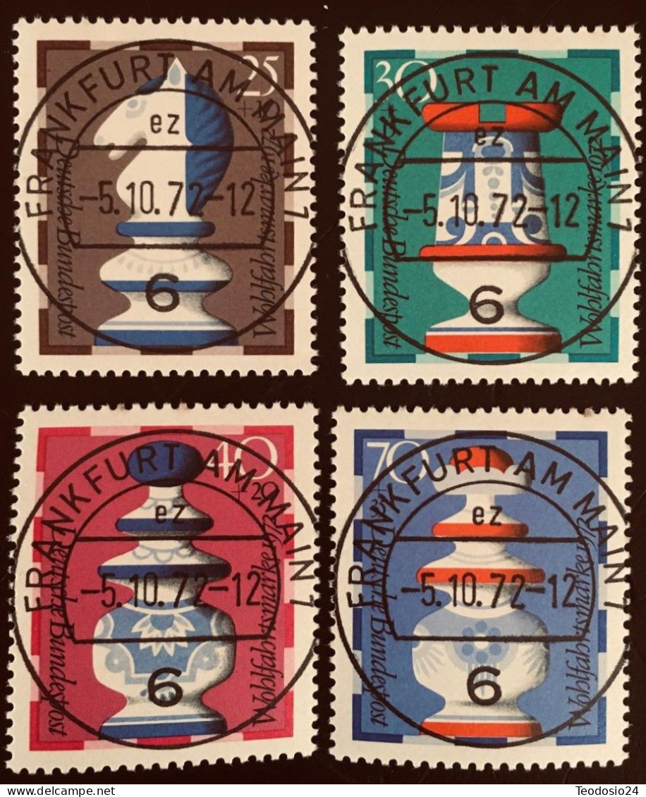 ALEMANIA 1972 - MI 742/45 - Gebraucht