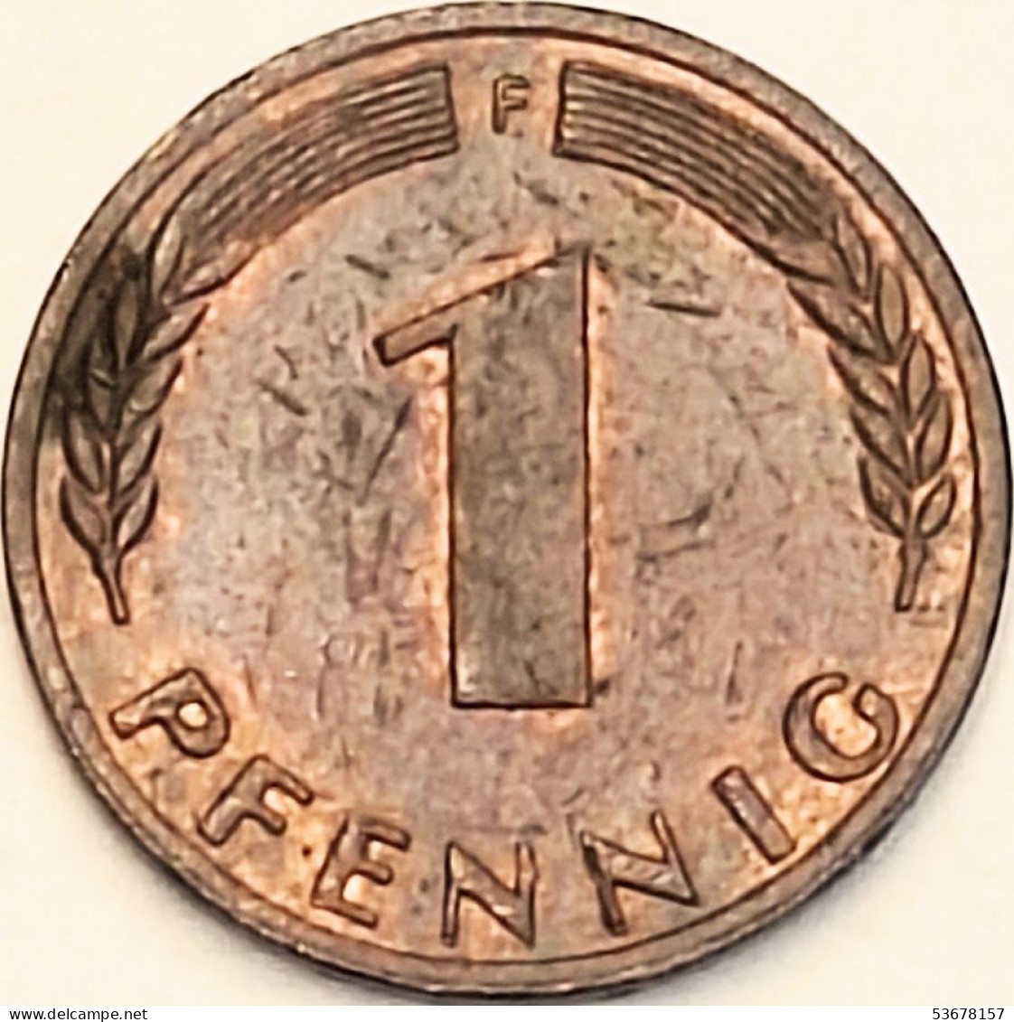 Germany Federal Republic - Pfennig 1972 F, KM# 105 (#4459) - 1 Pfennig