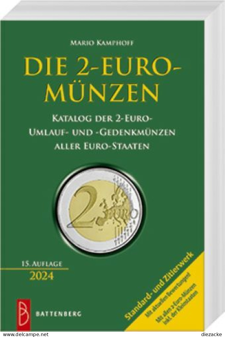 Die 2-Euro-Münzen -Battenberg Verlag 15. Auflage 2024 Neu - Livres & Logiciels