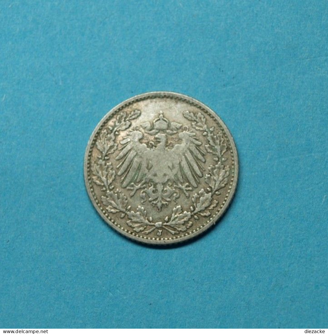 Deutsches Reich 1907 J 1/2 Mark Silber (M4791 - Altri & Non Classificati