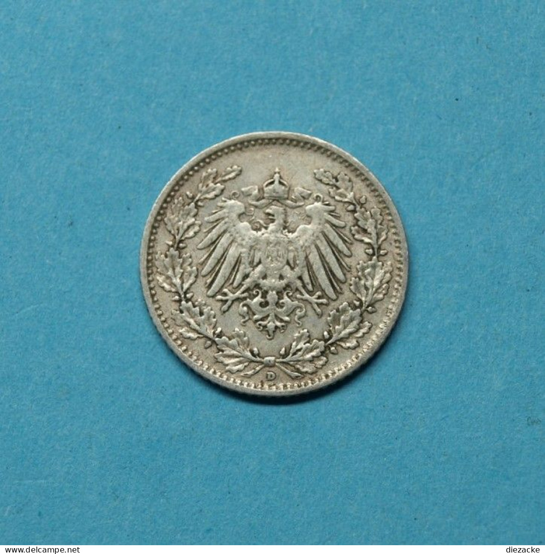 Deutsches Reich 1907 D 1/2 Mark Silber (M4791 - Altri & Non Classificati
