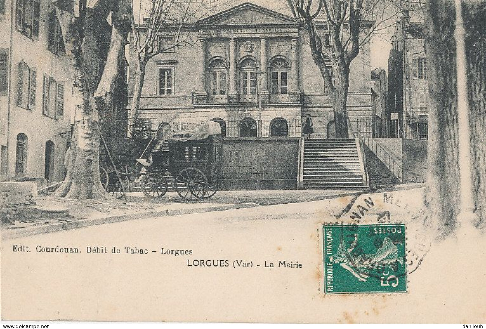 83 // LORGUES    La Mairie   Edit Courdouan Débit De Tabac - Lorgues