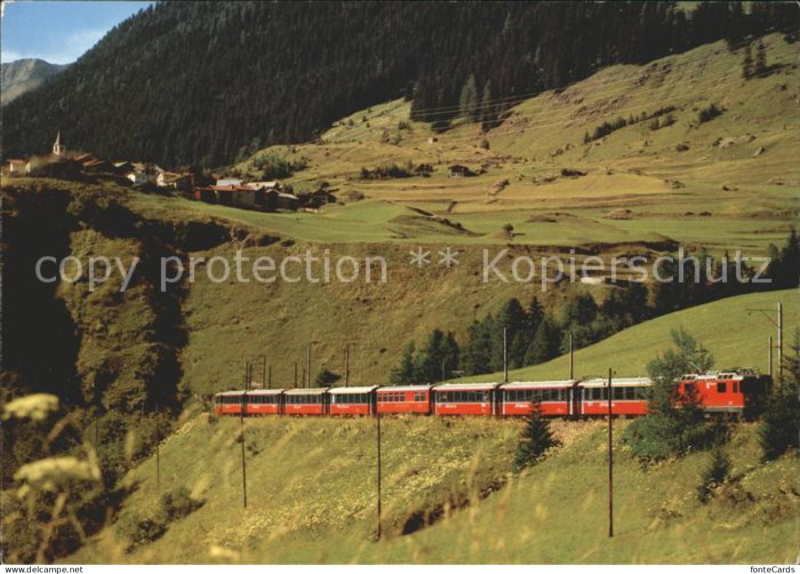 12123325 Rhaetische Bahn Bernina-Express Berguen  Eisenbahn - Other & Unclassified