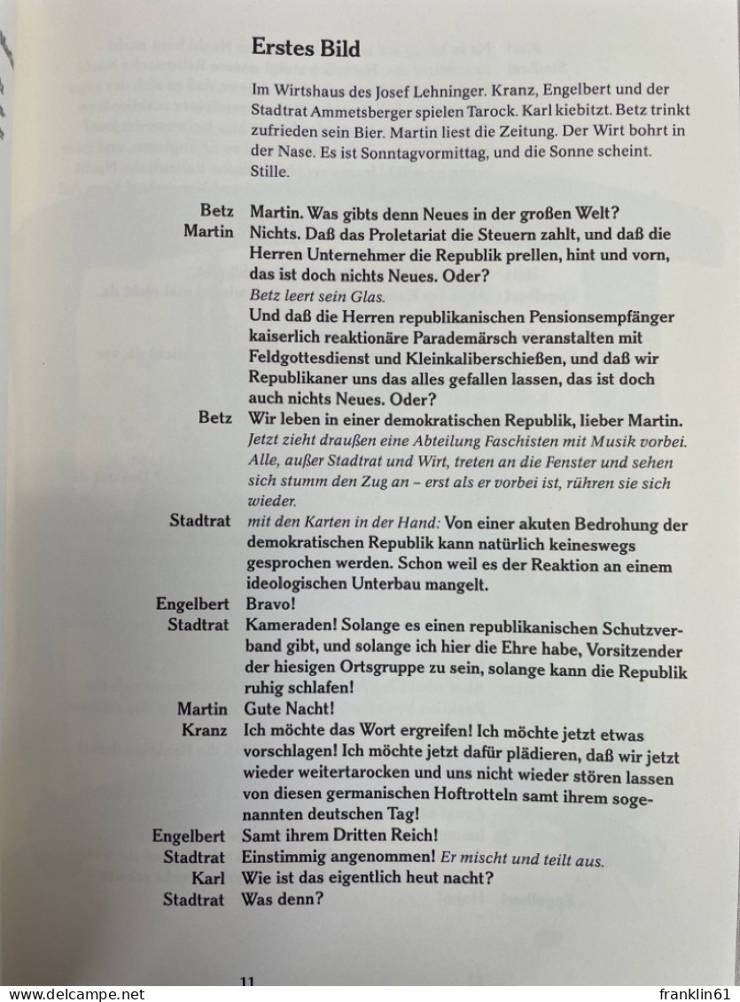Geschichten Aus Dem Wiener Wald Und Andere Volksstücke. - Lyrik & Essays
