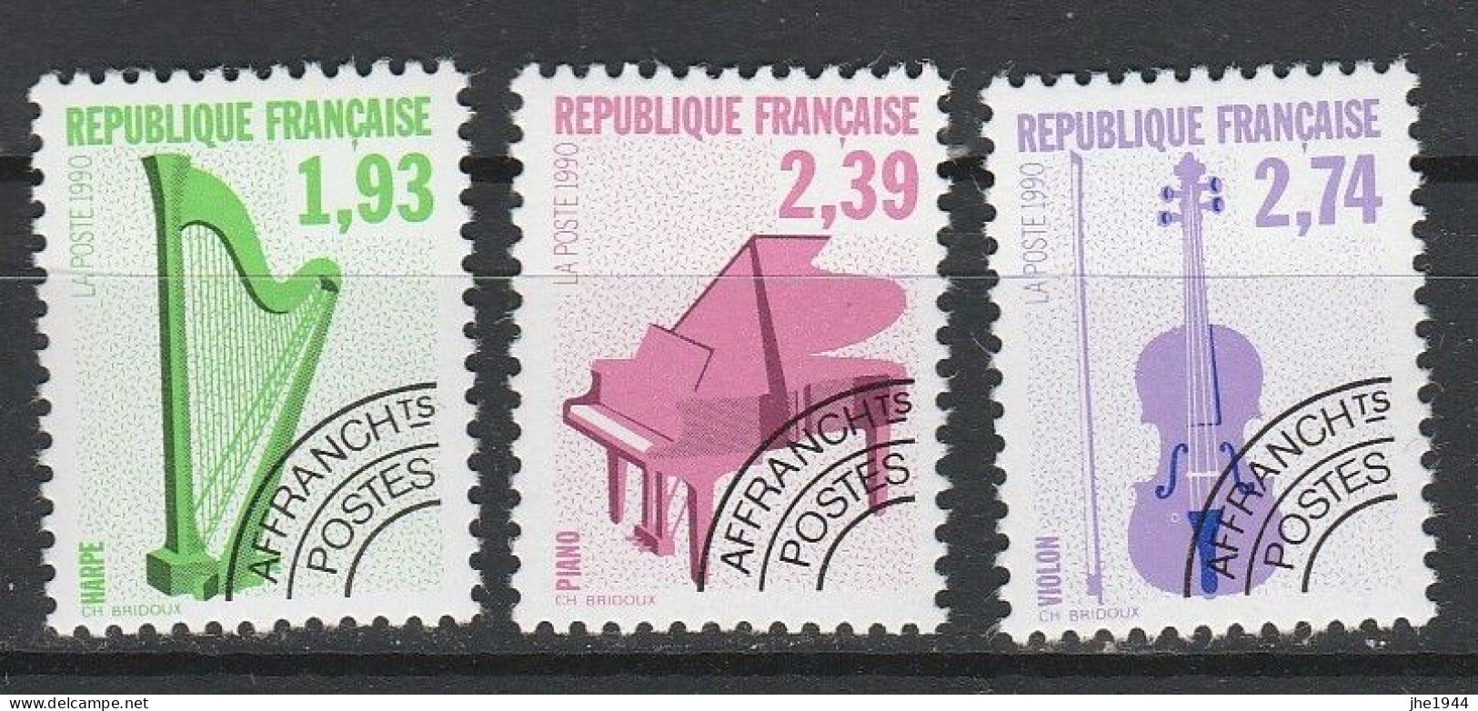France Préoblitéré N° 202 à 223 ** Les Instruments De Musique Série 22 Valeurs - 1989-2008