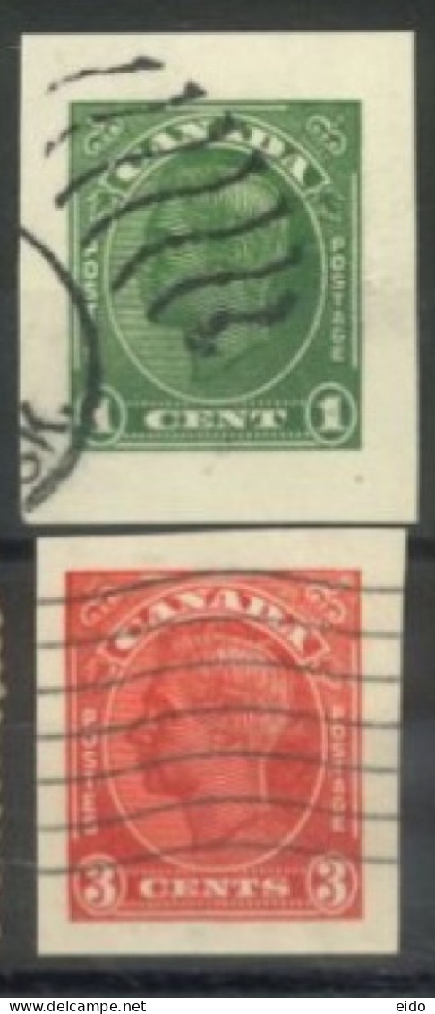 CANADA - 1949, KING GEORGE VI STAMPS SET OF 2, USED. - Gebruikt