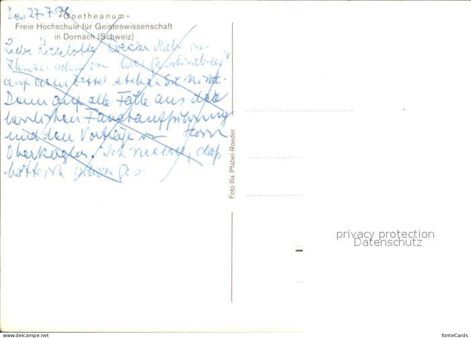 12071815 Dornach SO Goetheanum Dornach - Andere & Zonder Classificatie