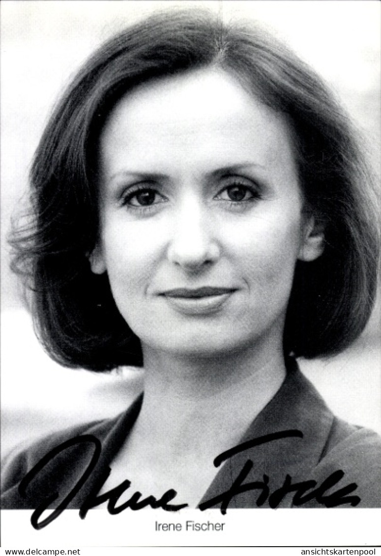 CPA Schauspielerin Irebe Fischer, Portrait, Autogramm, Lindenstraße - Schauspieler