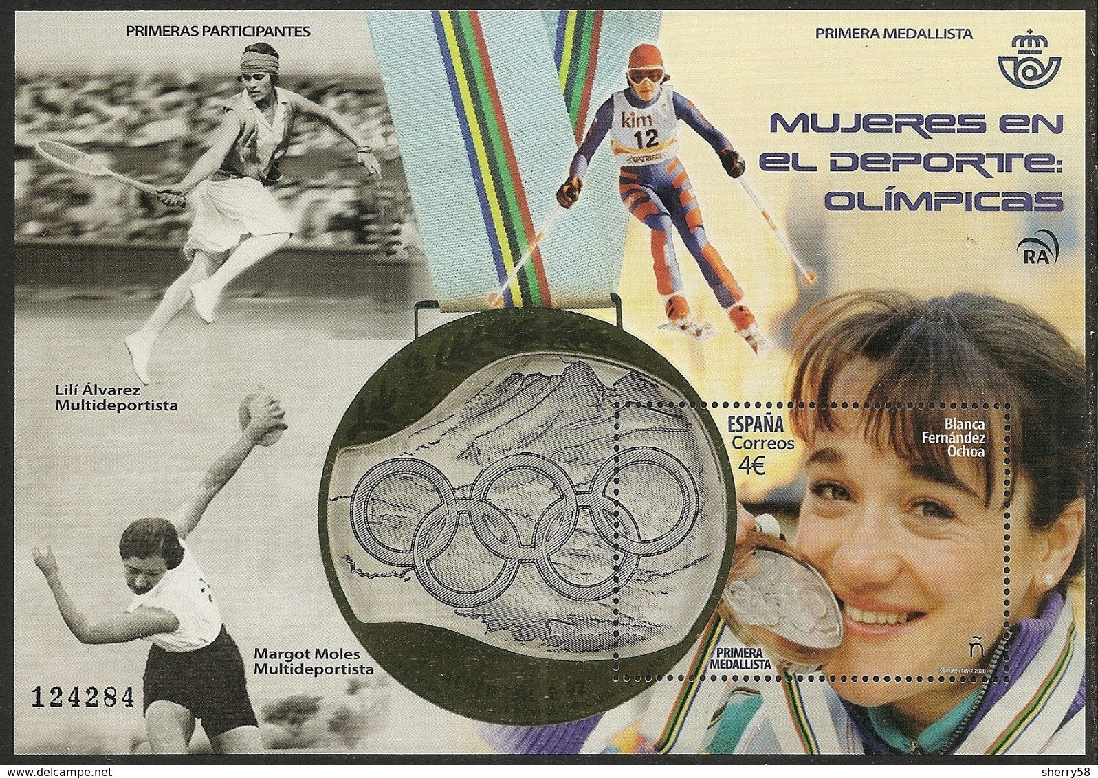 2020-ED. 5415 H.B. -Mujeres En El Deporte. Olímpicas. Blanca Fdez. Ochoa- NUEVO - Blocks & Sheetlets & Panes