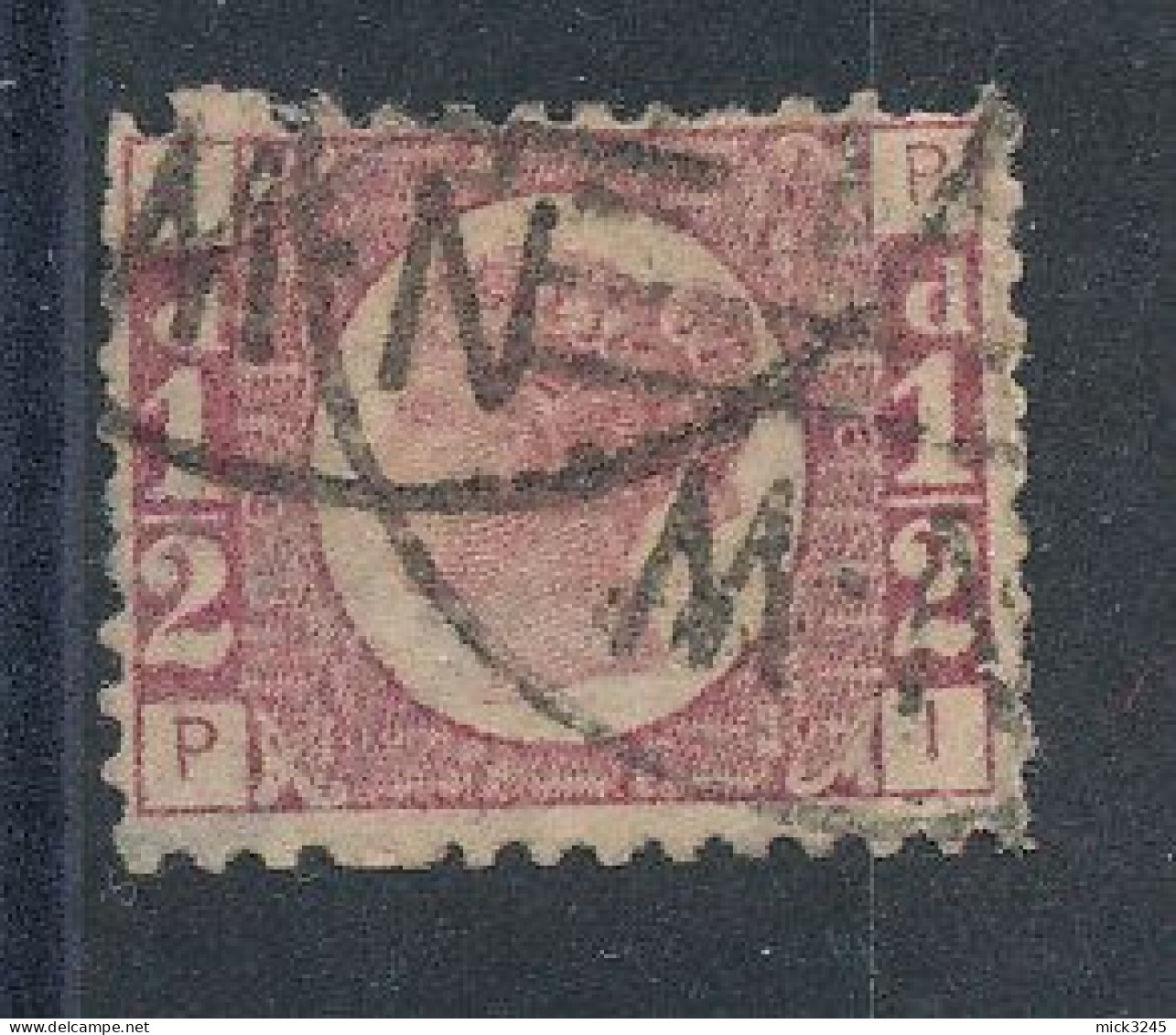 GB  N°49 Victoria 1/2p Rouge De 1870 Planche 6 - Used Stamps