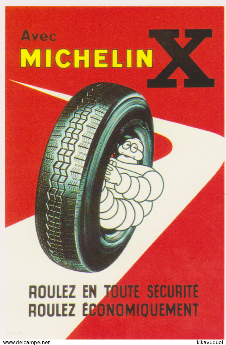 MICHELIN BIBENDUM X - Carte Postale 10X15 CM NEUF - Passenger Cars