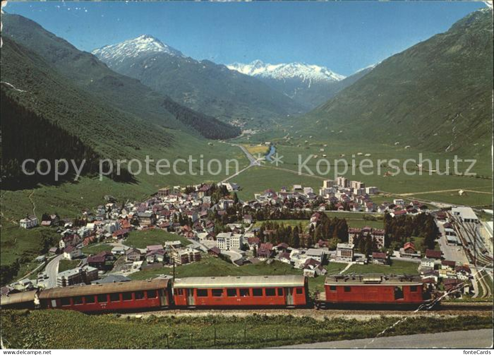 12067205 Andermatt Furka Oberalp Bahn Panorama Andermatt - Other & Unclassified