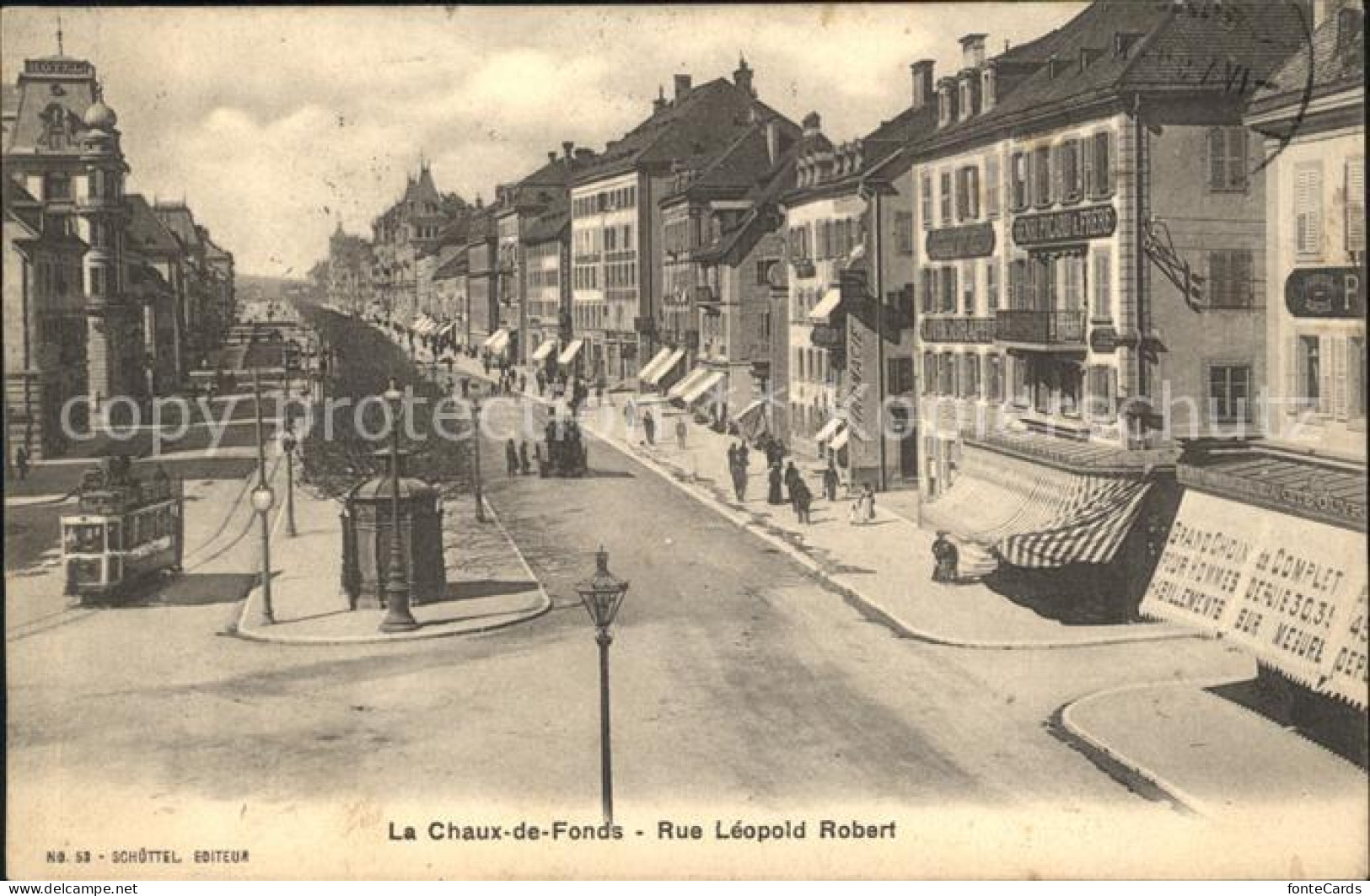 12066575 La Chaux-de-Fonds Rue Leopold Robert Tram La Chaux-de-Fonds - Other & Unclassified