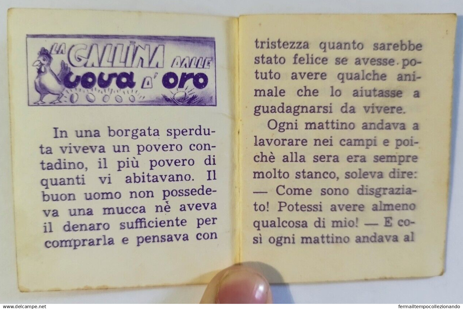 Bq27 Libretto Minifiabe Tascabili La Gallina Dalle Uova D'oro Ed Vecchi 1952 N29 - Unclassified