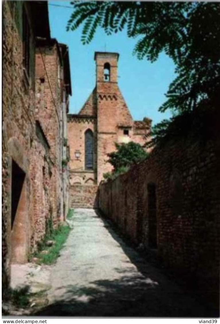 SIENNE. -  SIENA. -  San Gimignano. - Ruelle De St Augustin  -  Non Circulée. - Siena