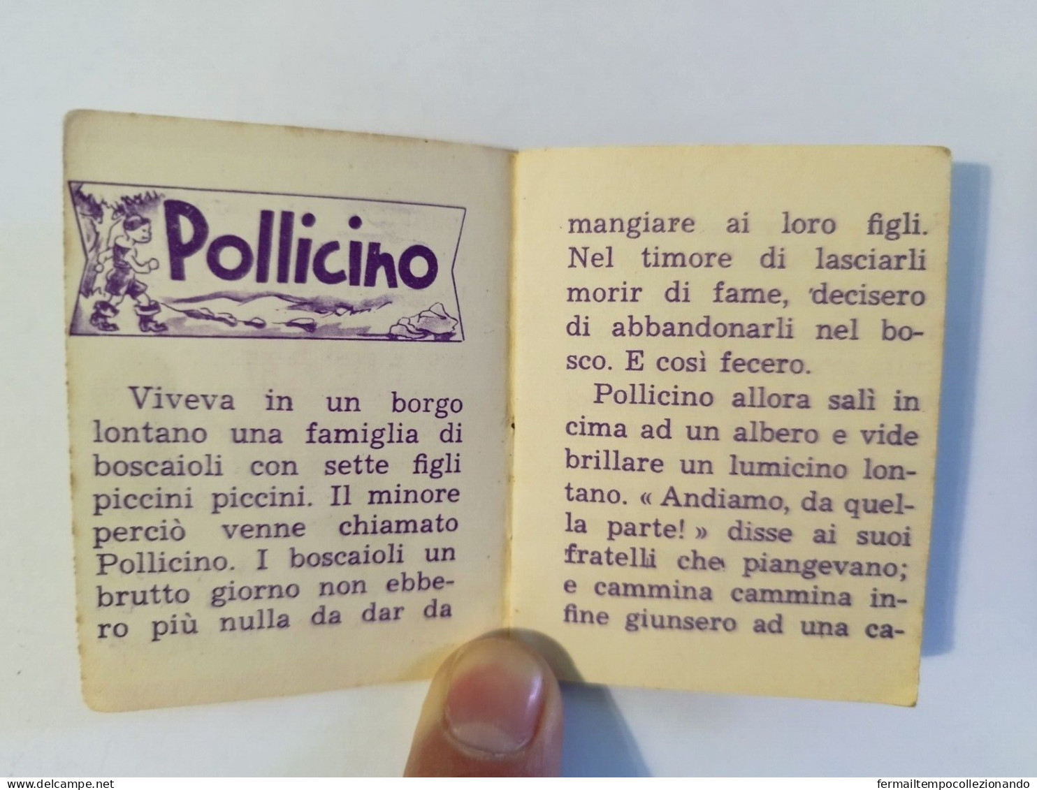 Bq25 Libretto Minifiabe Tascabili Pollicino Ed.vecchi 1952 N65 - Zonder Classificatie