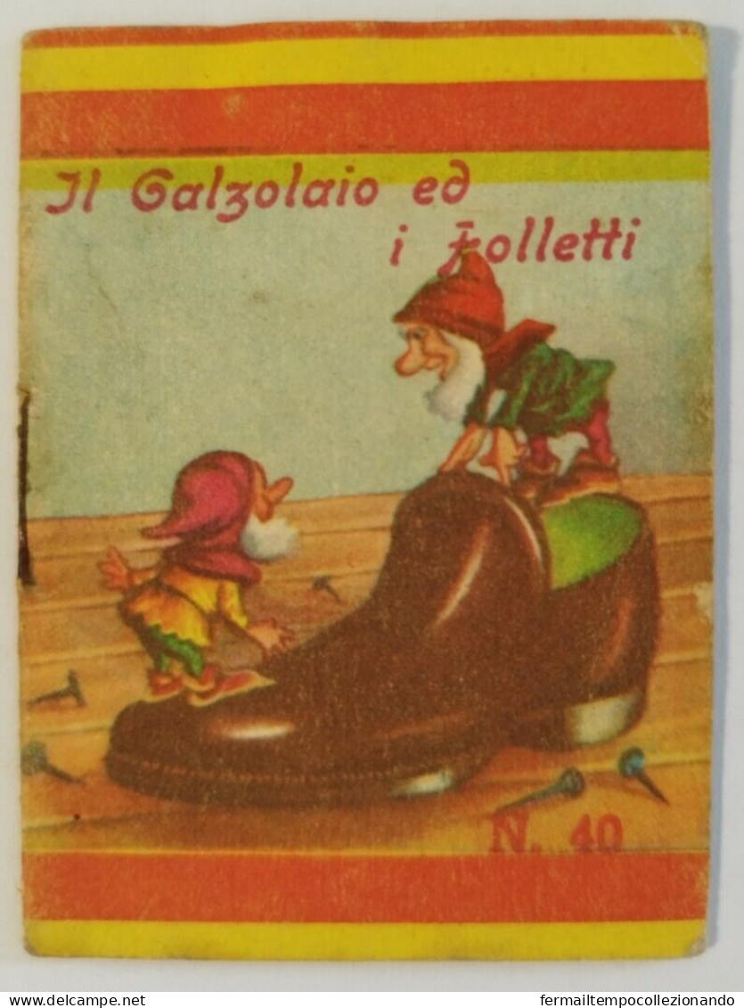 Bq28 Libretto Minifiabe Tascabili Il Calzolaio Ed I Folletti Ed Vecchi 1952 N40 - Non Classés