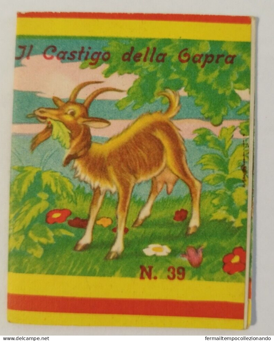 Bq30 Libretto Minifiabe Tascabili Il Castigo Della Capra Ed Vecchi 1952 N53 - Non Classés