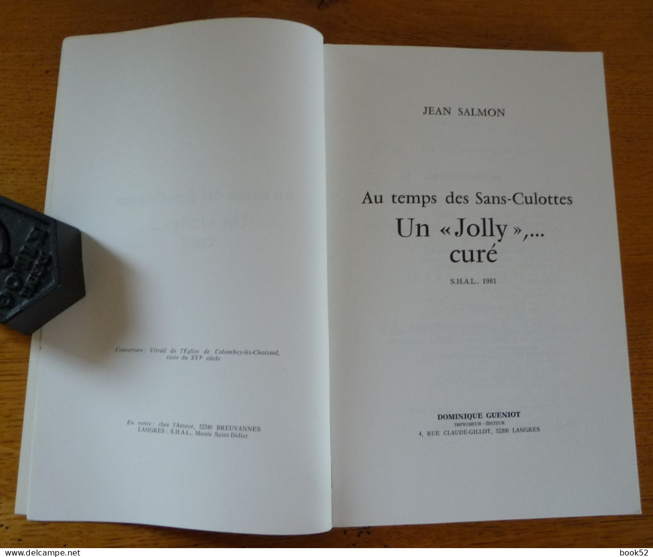 Au Temps Des Sans-Culottes, UN "JOLLY", CURE... Par Jean SALMON (Haute-Marne) - Champagne - Ardenne