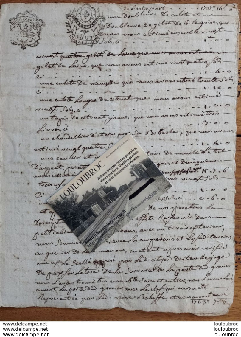 GENERALITE DE 1763 DE MONTPELLIER DE 4 PAGES - Cachets Généralité