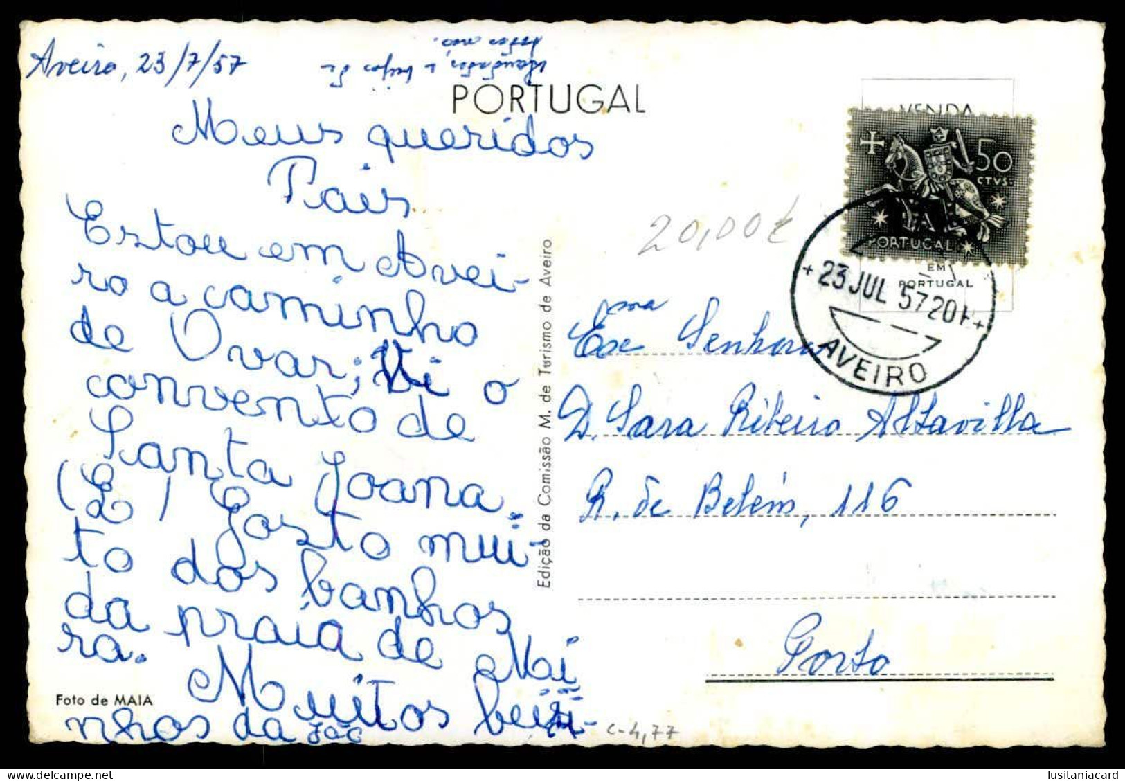 AVEIRO -COSTUMES - Trajos Regionais. ( Ed. Da Comissão M. De Turismo De Aveiro Nº 35) Carte Postale - Aveiro