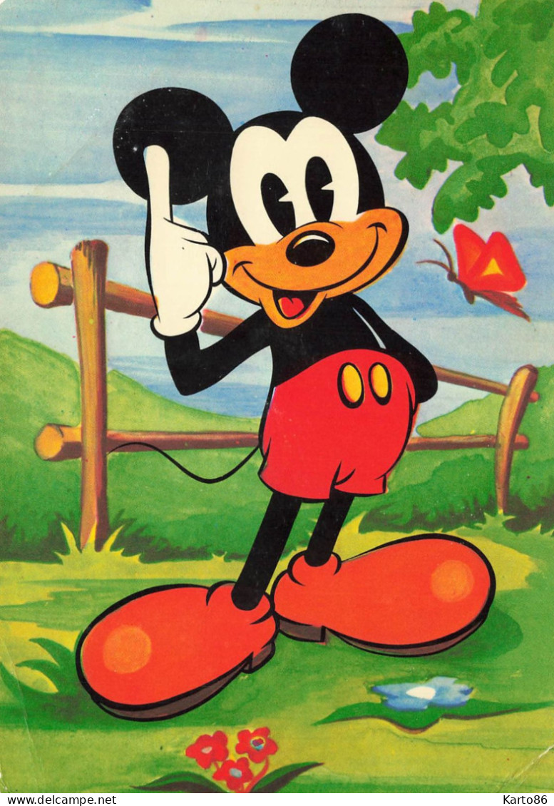 WALT DISNEY * CPA Illustrateur * Mickey * Walt Disney - Andere & Zonder Classificatie