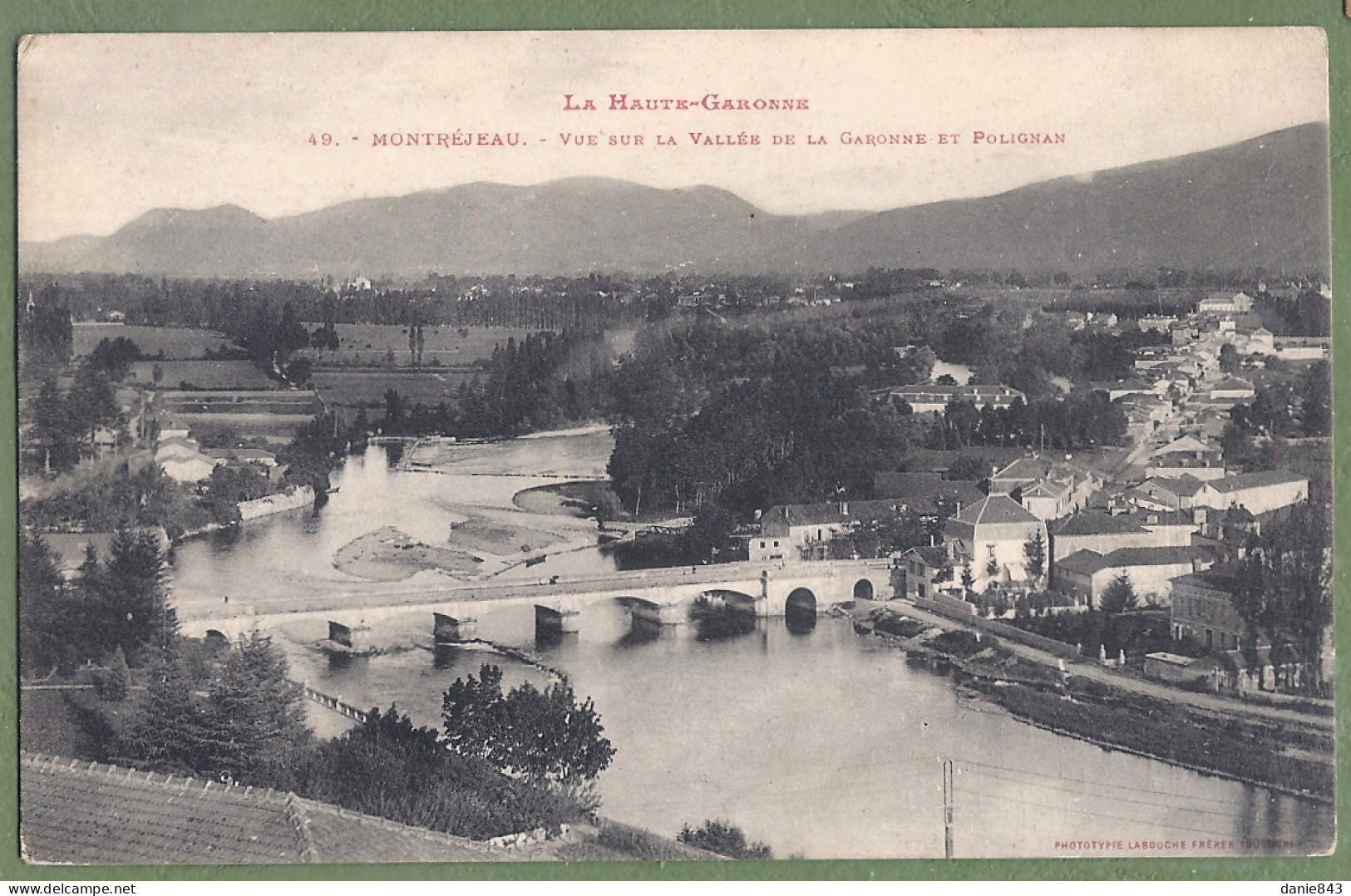 CPA  - HAUTE GARONNE - MONTREJEAU - VUE SUR LA VALLÉE DE LA GARONNE ET POLIGNAN - - Montréjeau