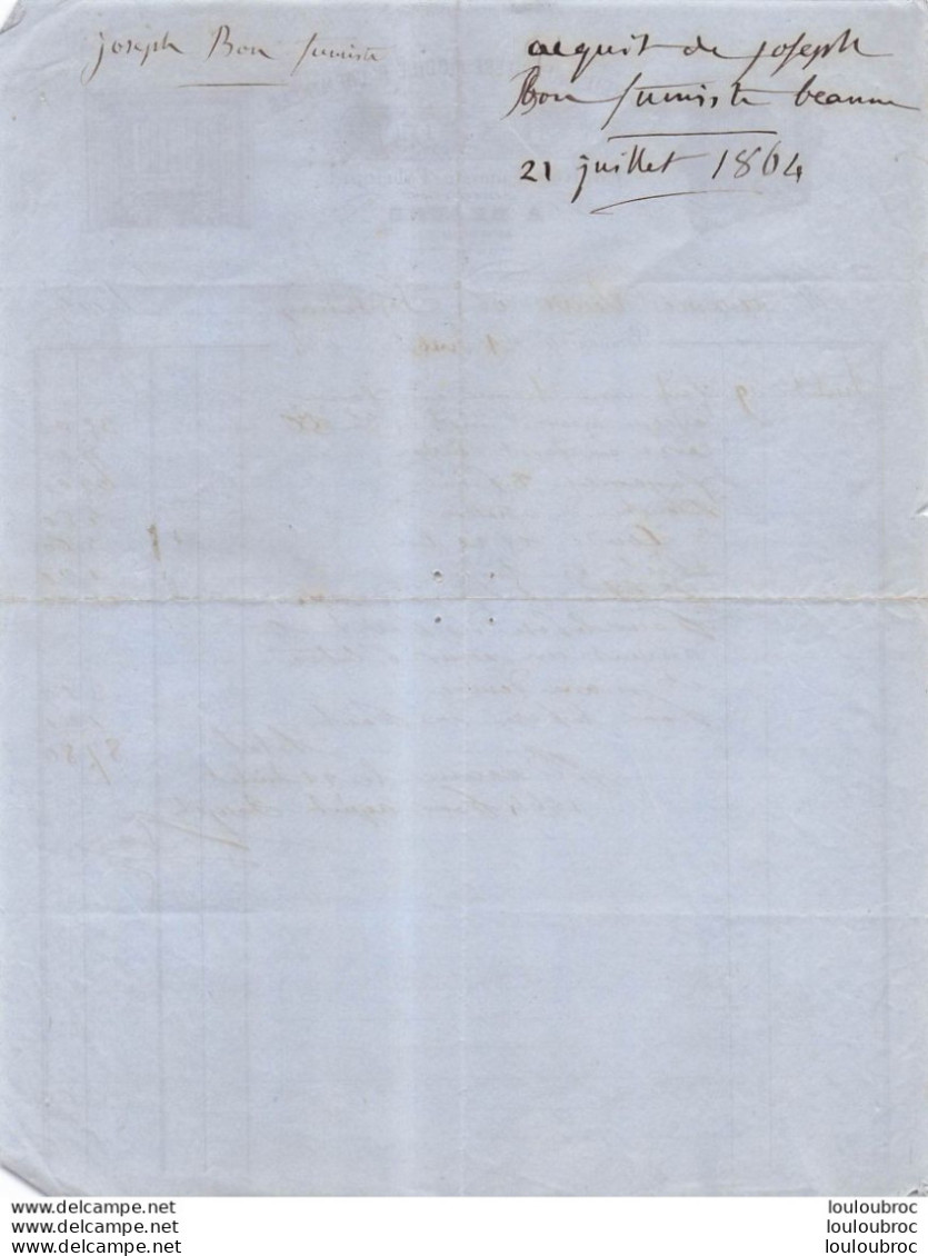BEAUNE 1864 JOSEPH BON APPAREIL CALORIFERE - 1800 – 1899